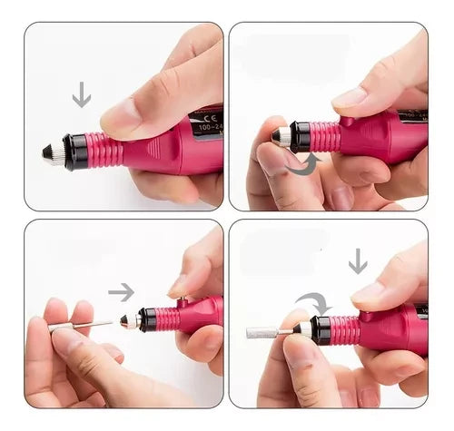 Kit Pulidor De Uñas Eléctrico Manicure P